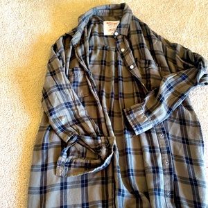 Mossimo tunic length flannel